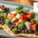 Black Bean Tostadas with Fresh Toppings