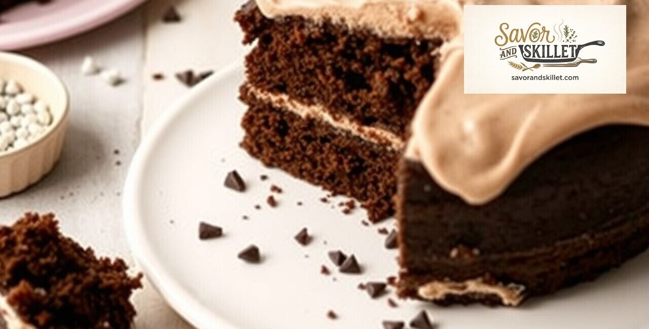 Moist Chocolate Cake with Easy Homemade Frosting