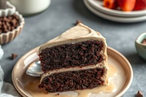 What is a Moist Chocolate Cake with Easy Homemade Frosting?