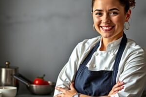 Who is the personality behind the Monica Galetti chef profile?